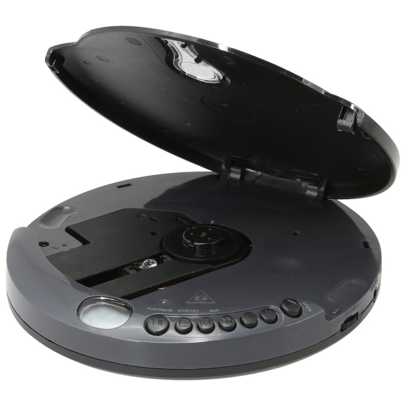 GPX PC332B Portable CD Player with Anti-Skip Protection, FM Radio and Stereo Earbuds - Black - Image 4